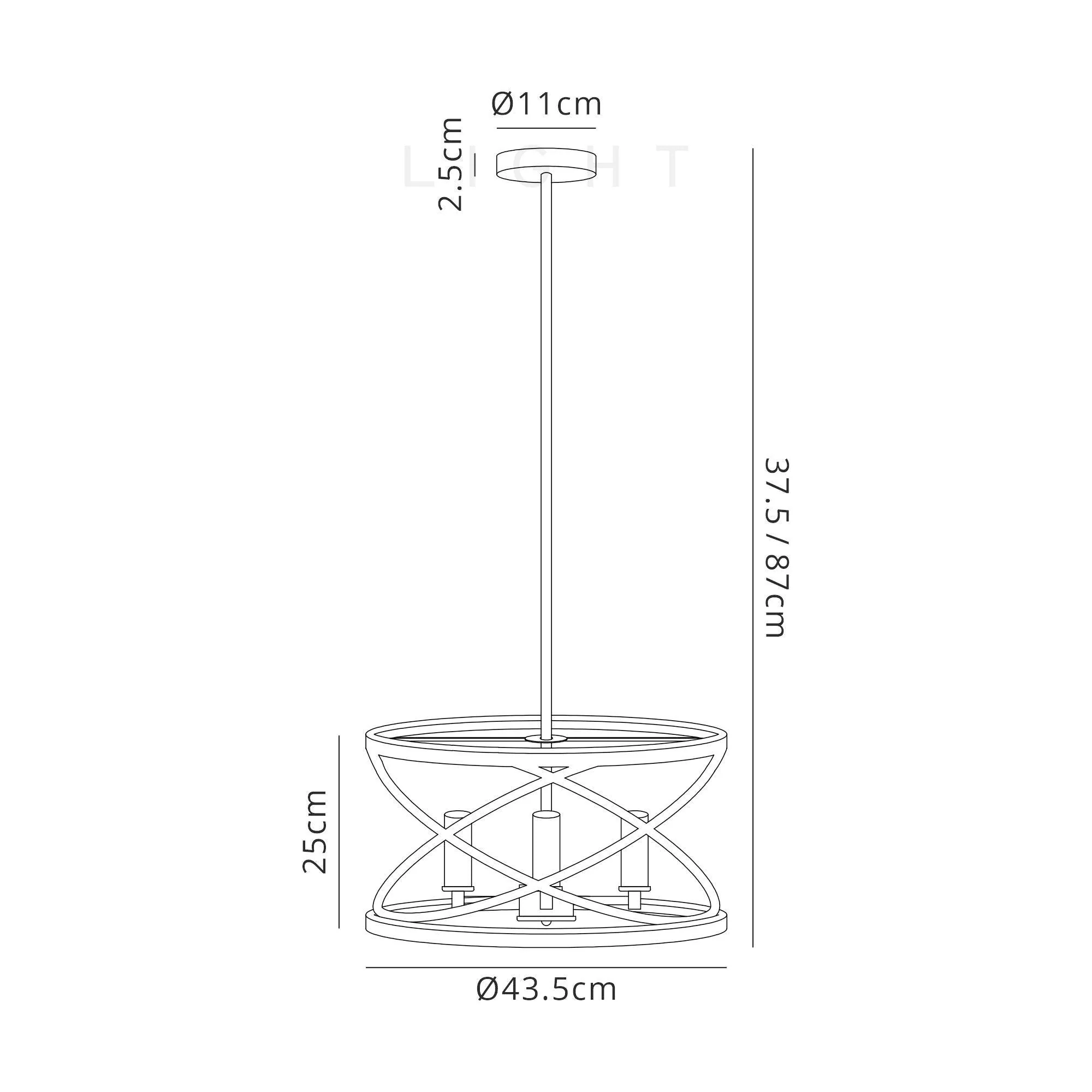 Harrison 4Lt Pendant - Graphite & Satin Nickel / Black & Satin Gold - Image 6