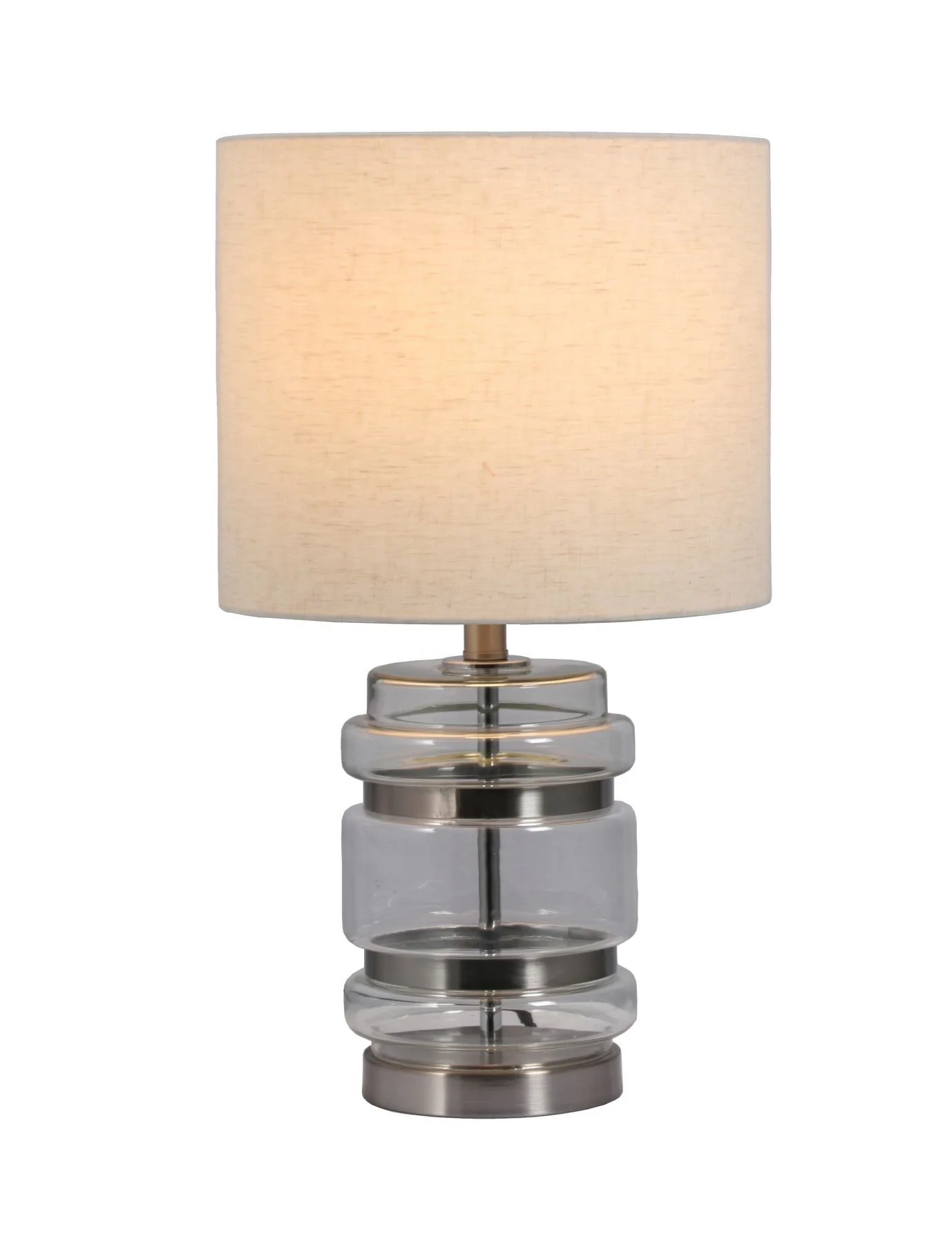 Hartley Table Lamp with Shade - Satin Brass/Satin Chrome Finish IP20 - Image 5