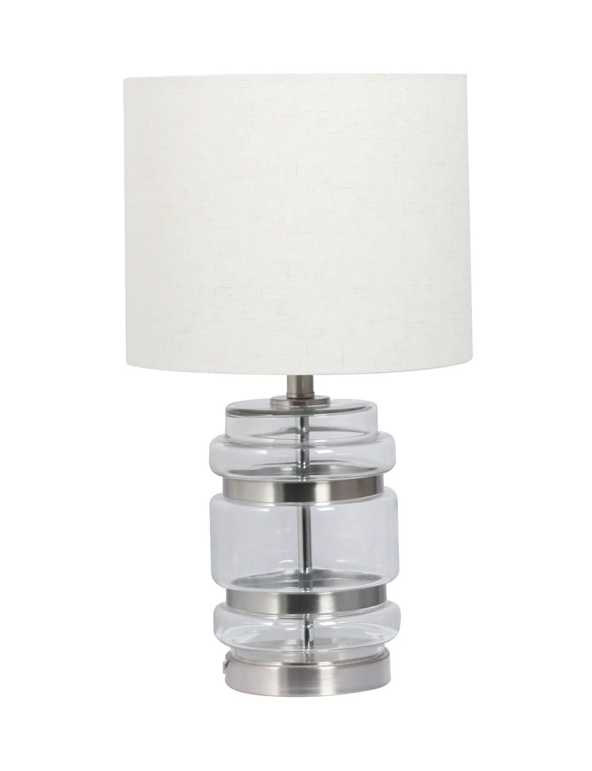 Hartley Table Lamp with Shade - Satin Brass/Satin Chrome Finish IP20 - Image 6