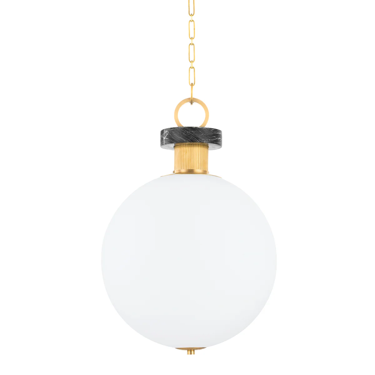 Haru 1Lt Small/Large Pendant - Brass - Image 2