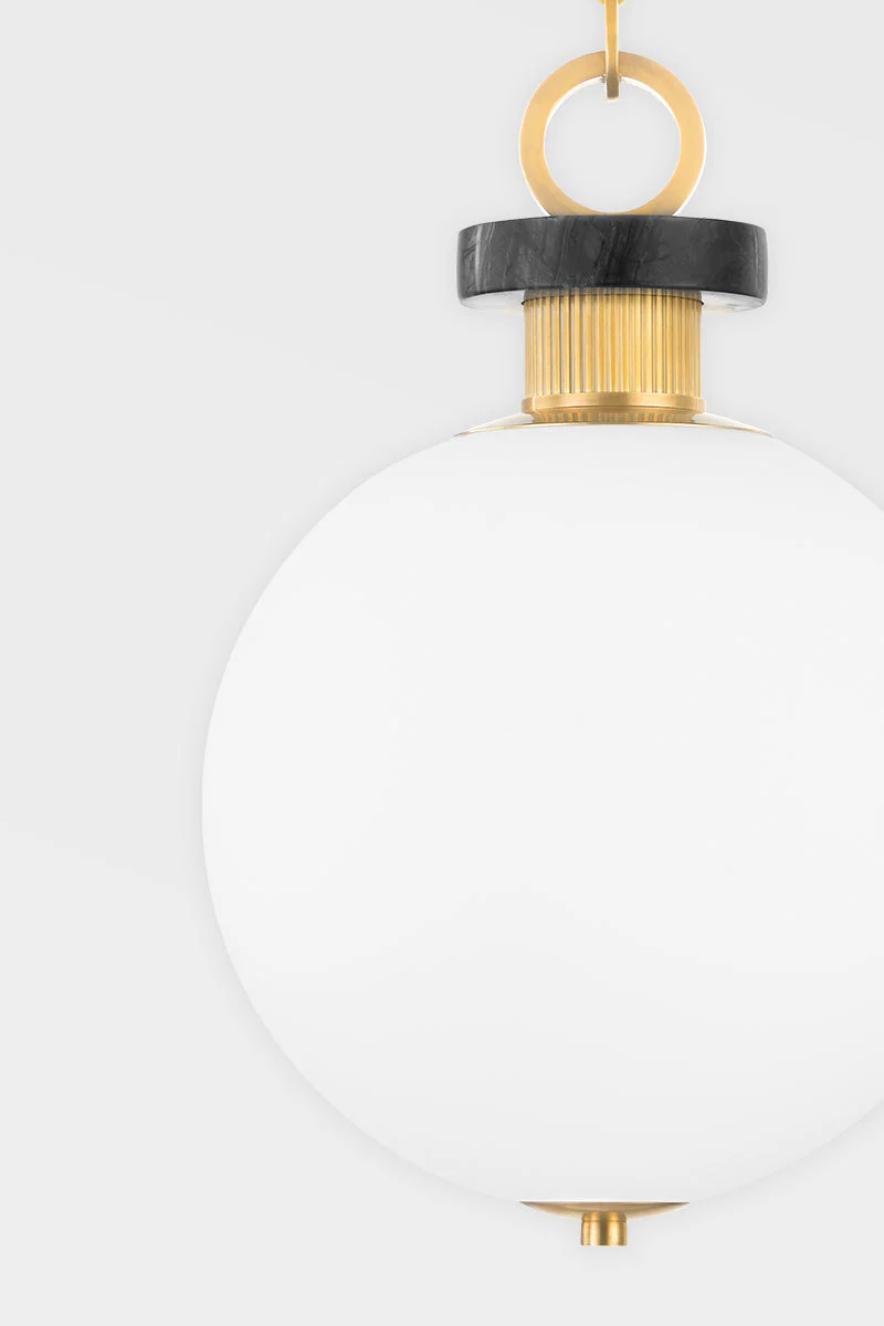 Haru 1Lt Small/Large Pendant - Brass - Image 3