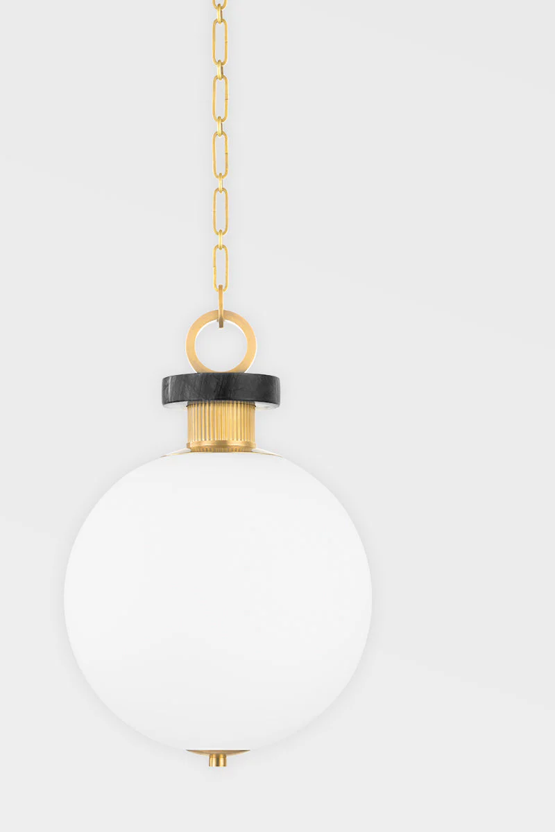 Haru 1Lt Small/Large Pendant - Brass - Image 4