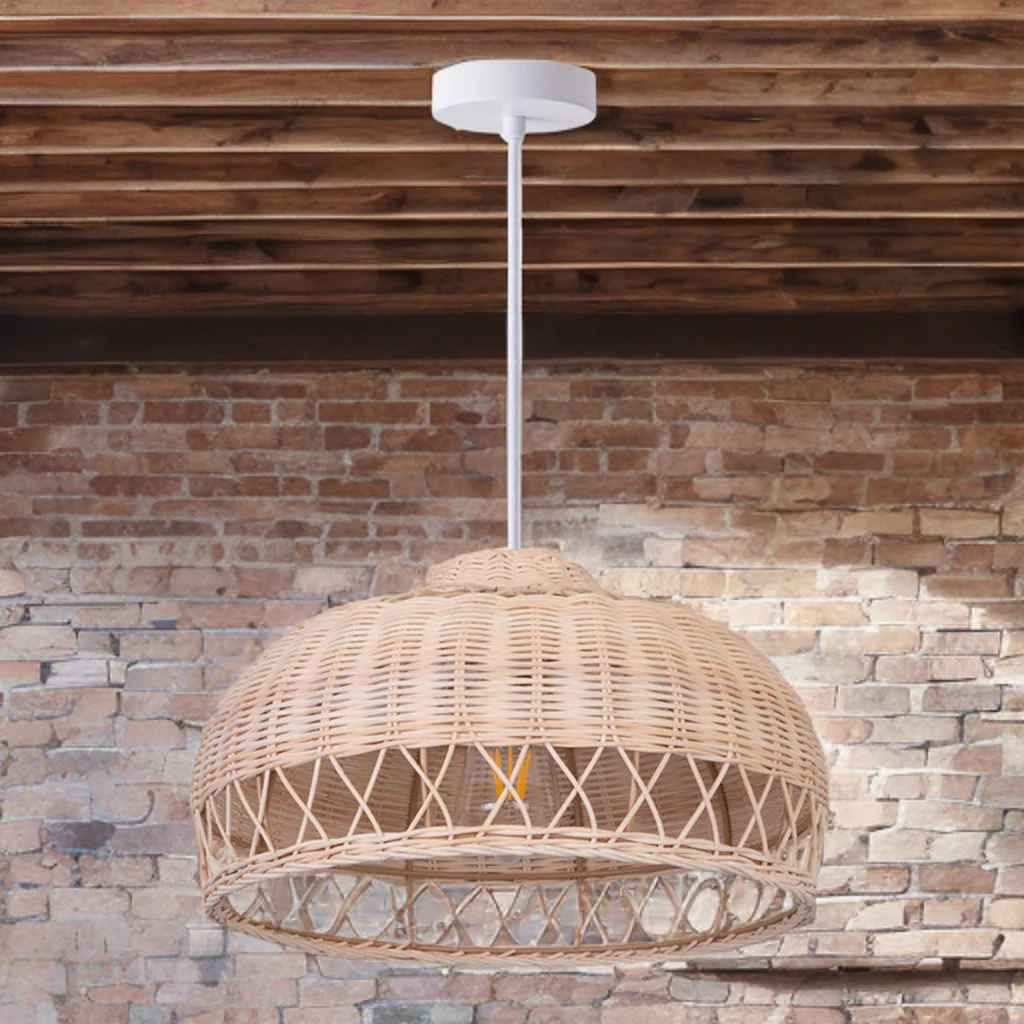 Harvest Rattan Pendant- Black/ Beige Rattan Finishes - Image 5
