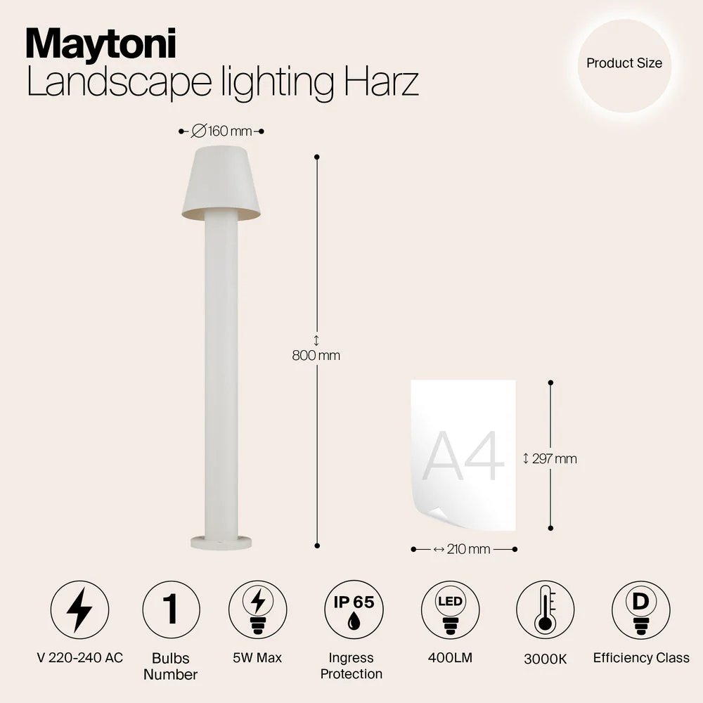 Harz LED Bollard Light 3000K IP65 - Image 3
