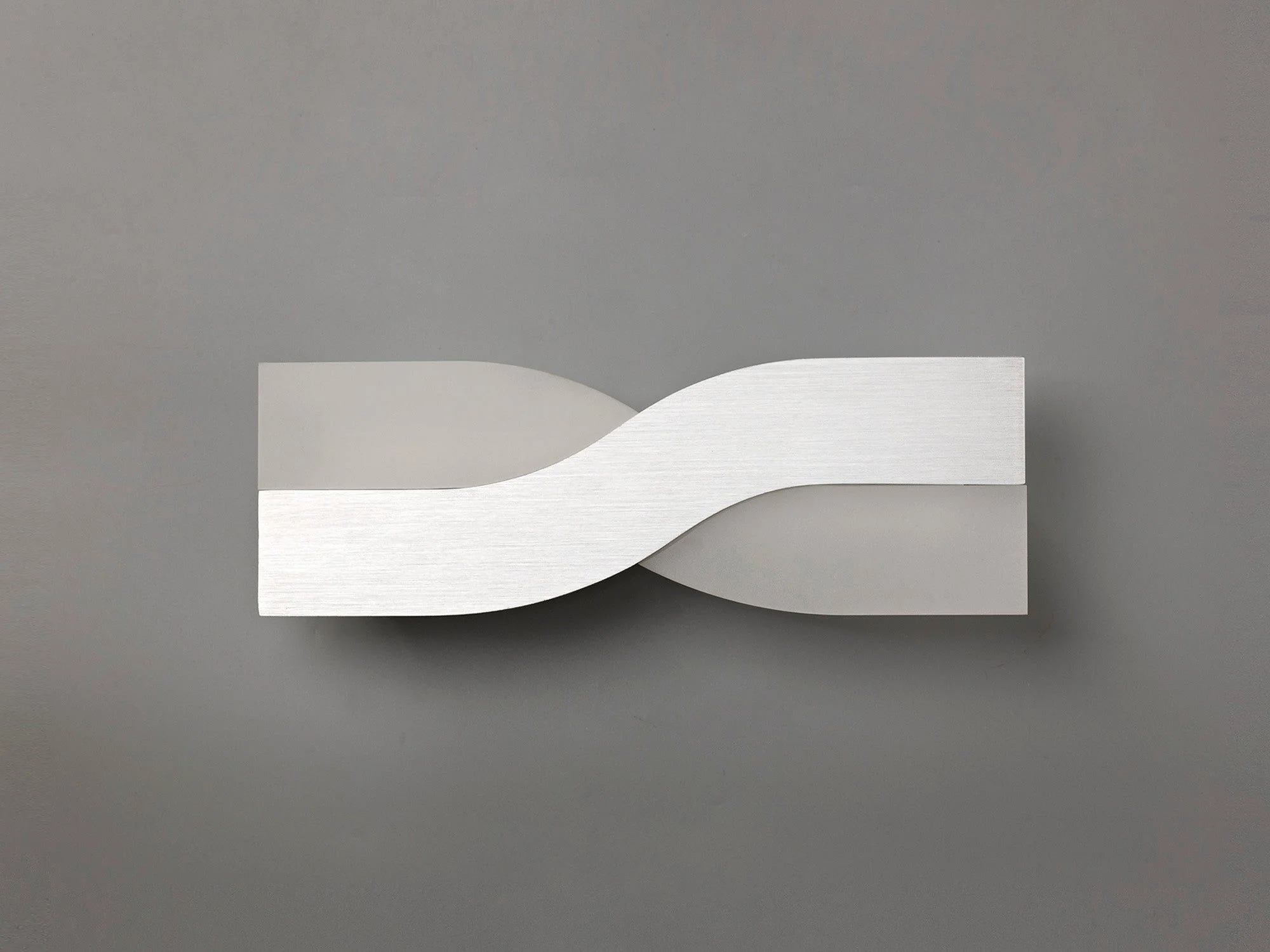 Haven Wall Lamp, 1 x 8W LED, 3000K, 640lm, 3yrs Warranty - Brushed Brown & Frosted White/Brushed Aluminium & Frosted White Finish IP20 - Image 3