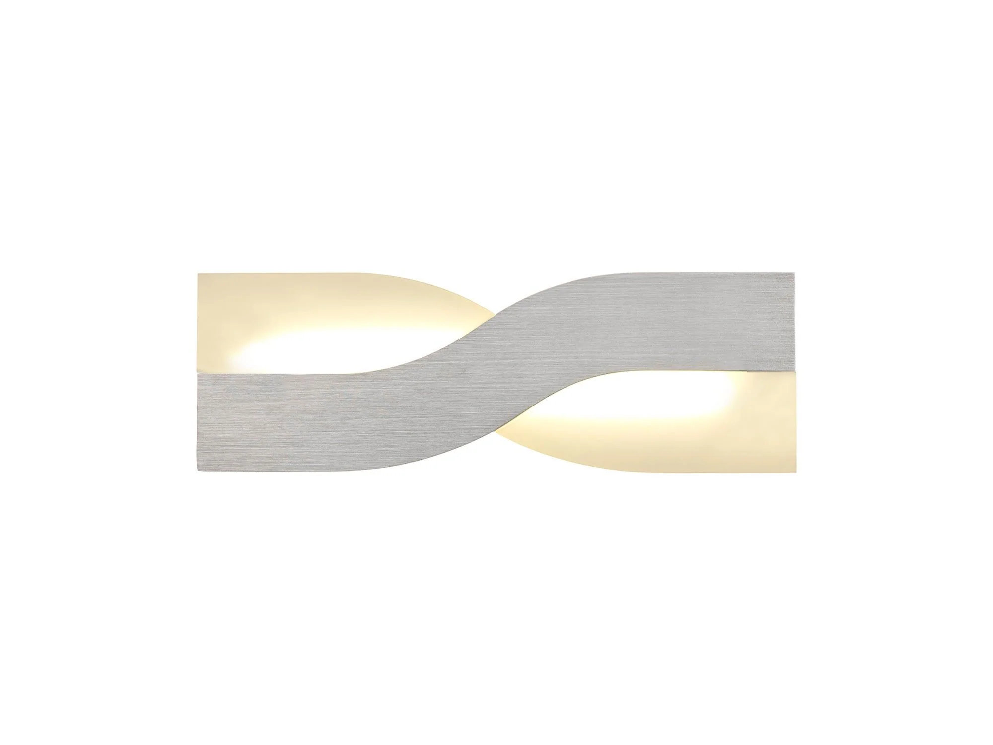 Haven Wall Lamp, 1 x 8W LED, 3000K, 640lm, 3yrs Warranty - Brushed Brown & Frosted White/Brushed Aluminium & Frosted White Finish IP20 - Image 4