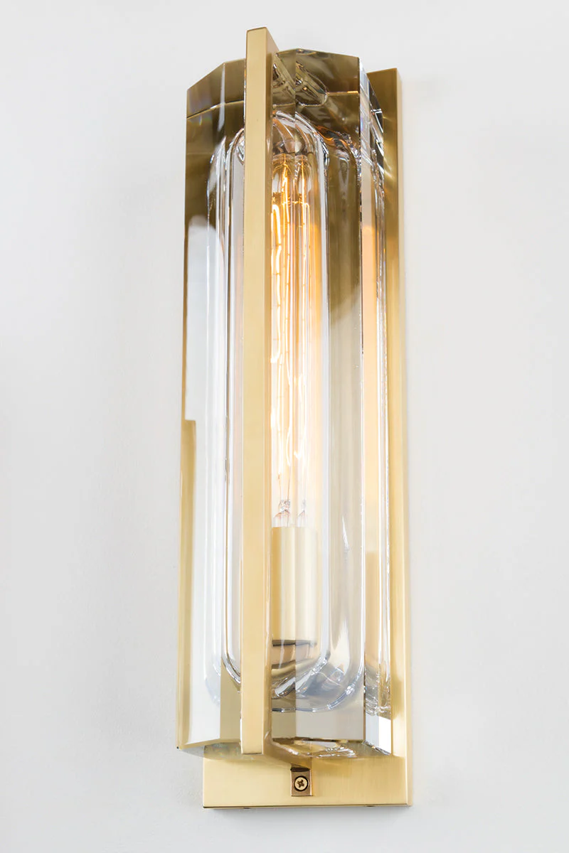 Hawkins 1Lt Wall Sconce - Aged Brass - Image 2