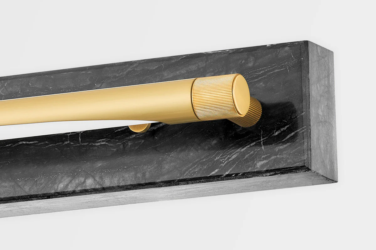 Hayden 1Lt Picture Light - Marble & Brass - Image 3