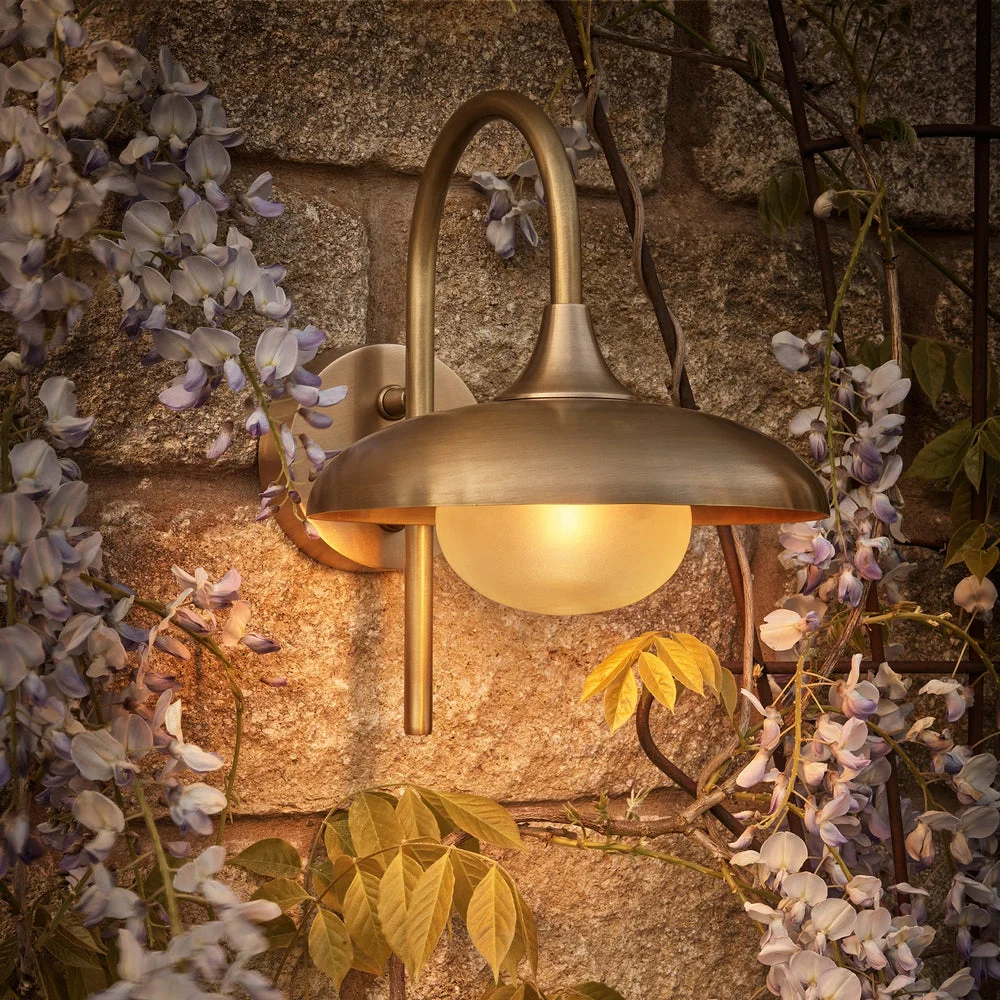 Hayle Outdoor & Bathroom Wall Light - Brass - Image 6