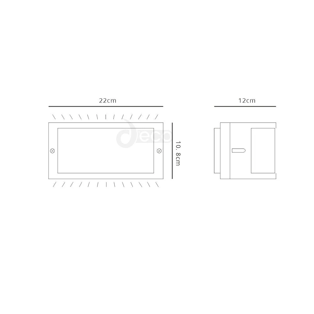 Haysi Wall Lamp, 10W LED, 3000K, IP54, Anthracite, 3yrs Warranty - Image 6