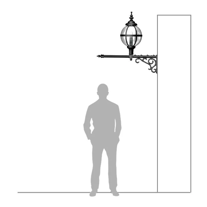 Hazelwood 1Lt Wall Lamp - Cast Iron - Image 4