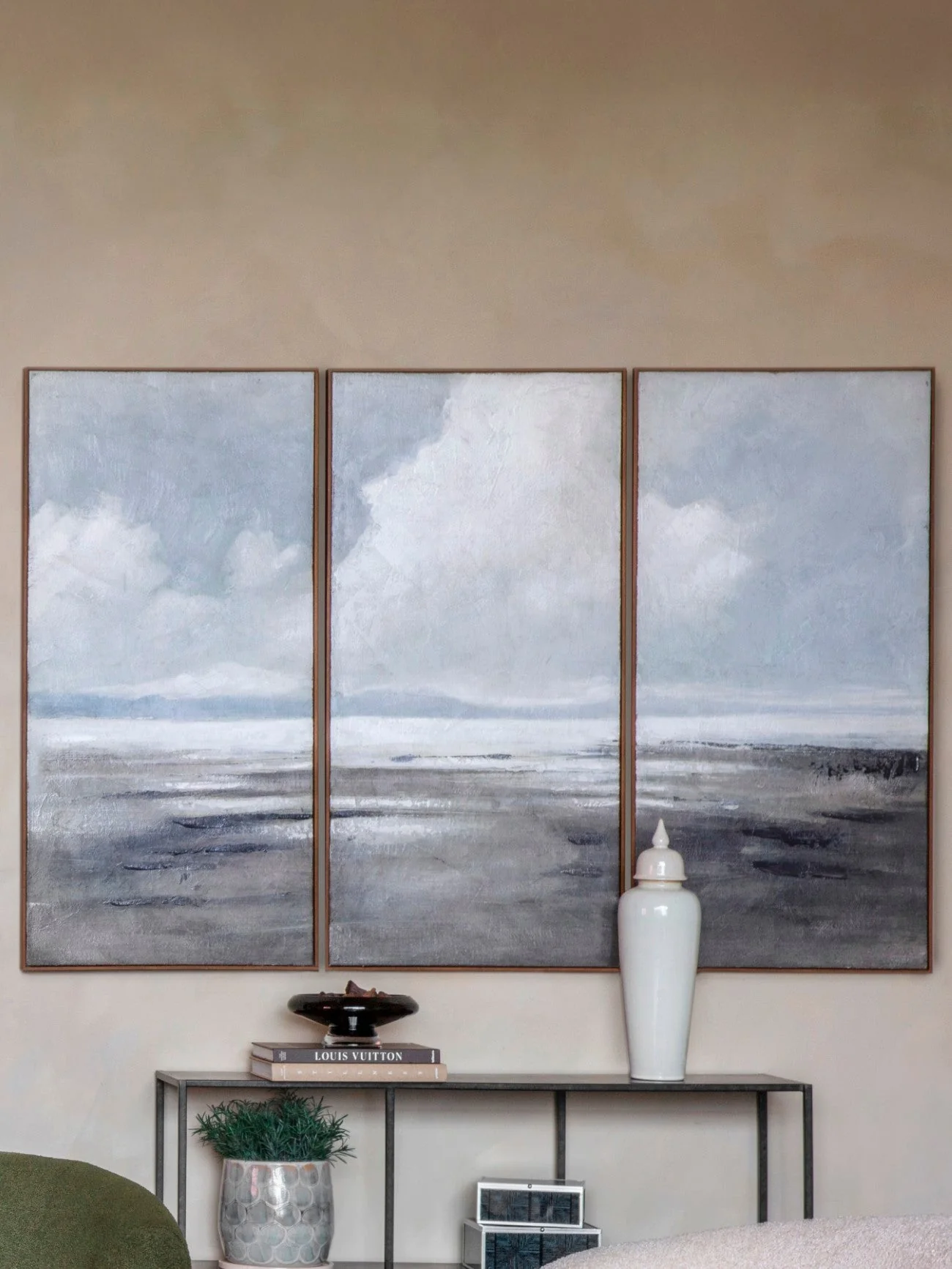 Hazy Horizons Framed Wall Art Set of Three - Image 3
