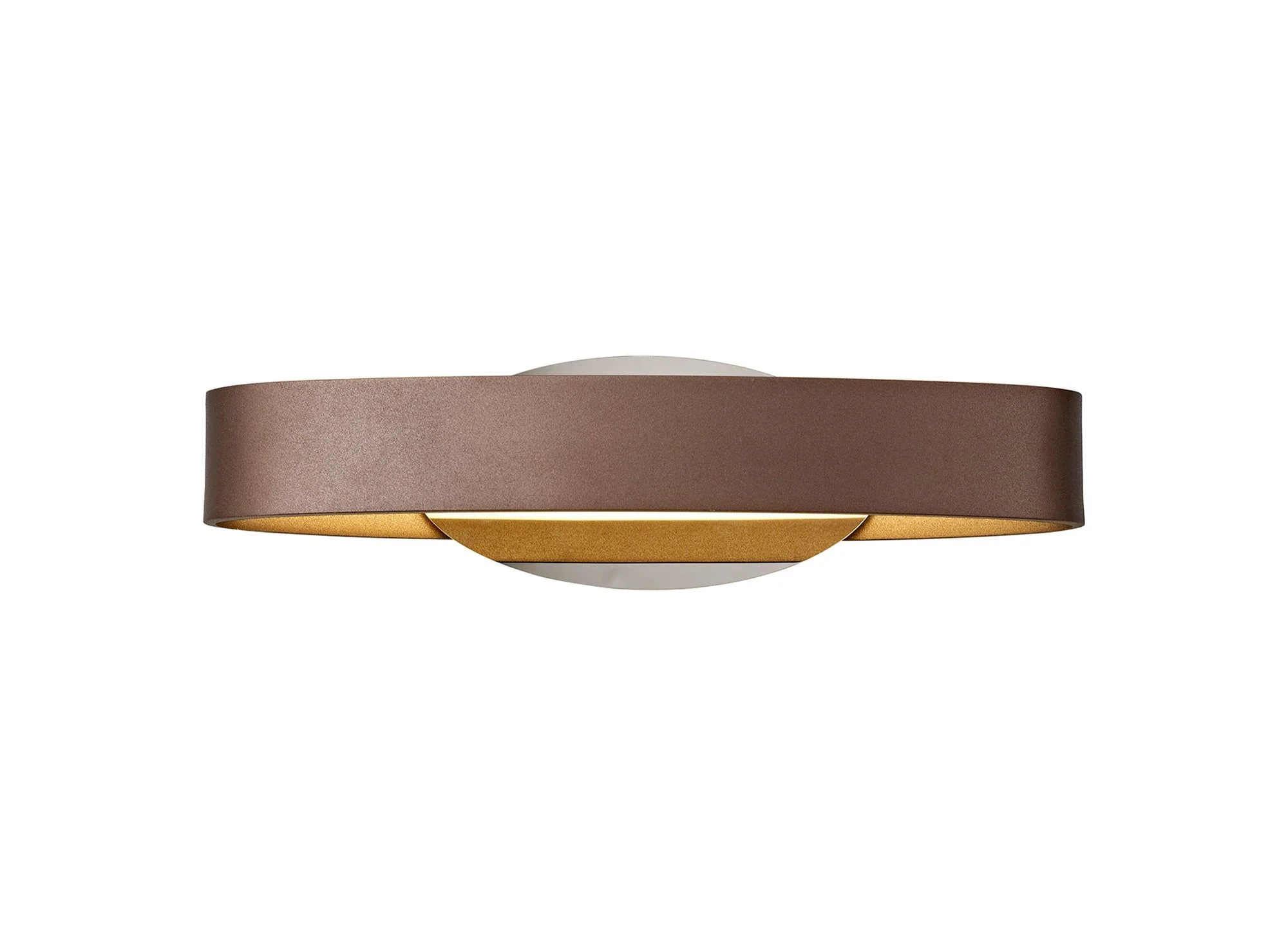 Heartland Wall Lamp, 1 x 6W LED, 3000K, 480lm, 3yrs Warranty - White & Polished Chrome/Satin Brown & Polished Chrome Finish IP20 - Image 3