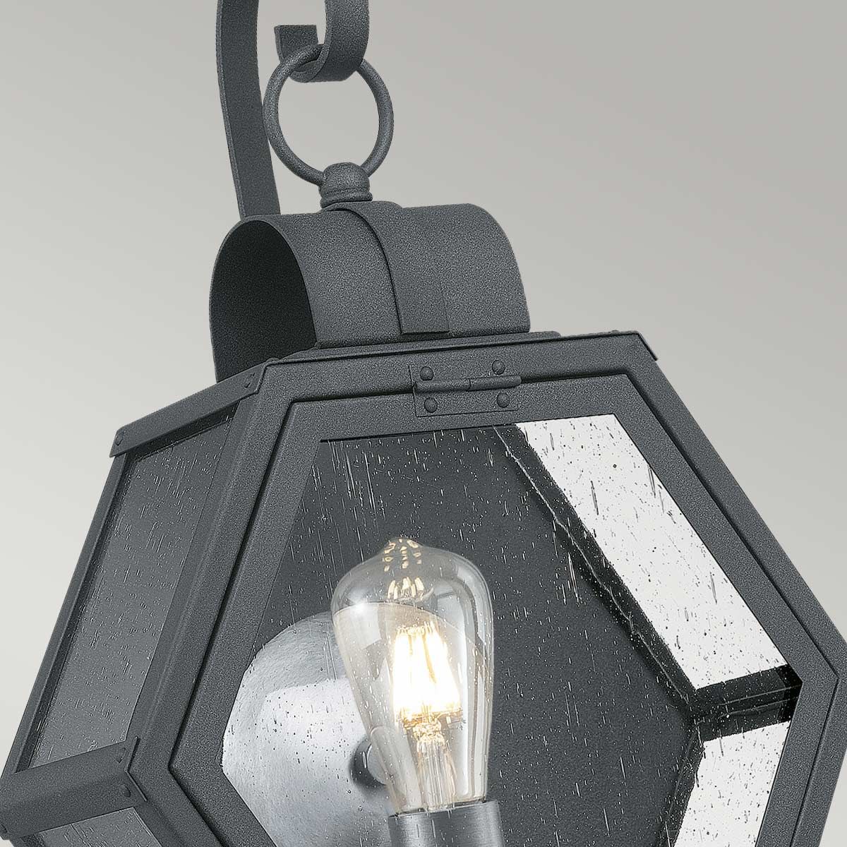 Heath 1 Light Small/Medium Outdoor Wall Lantern - Burnished Bronze/Black E27 IP44 - Image 17