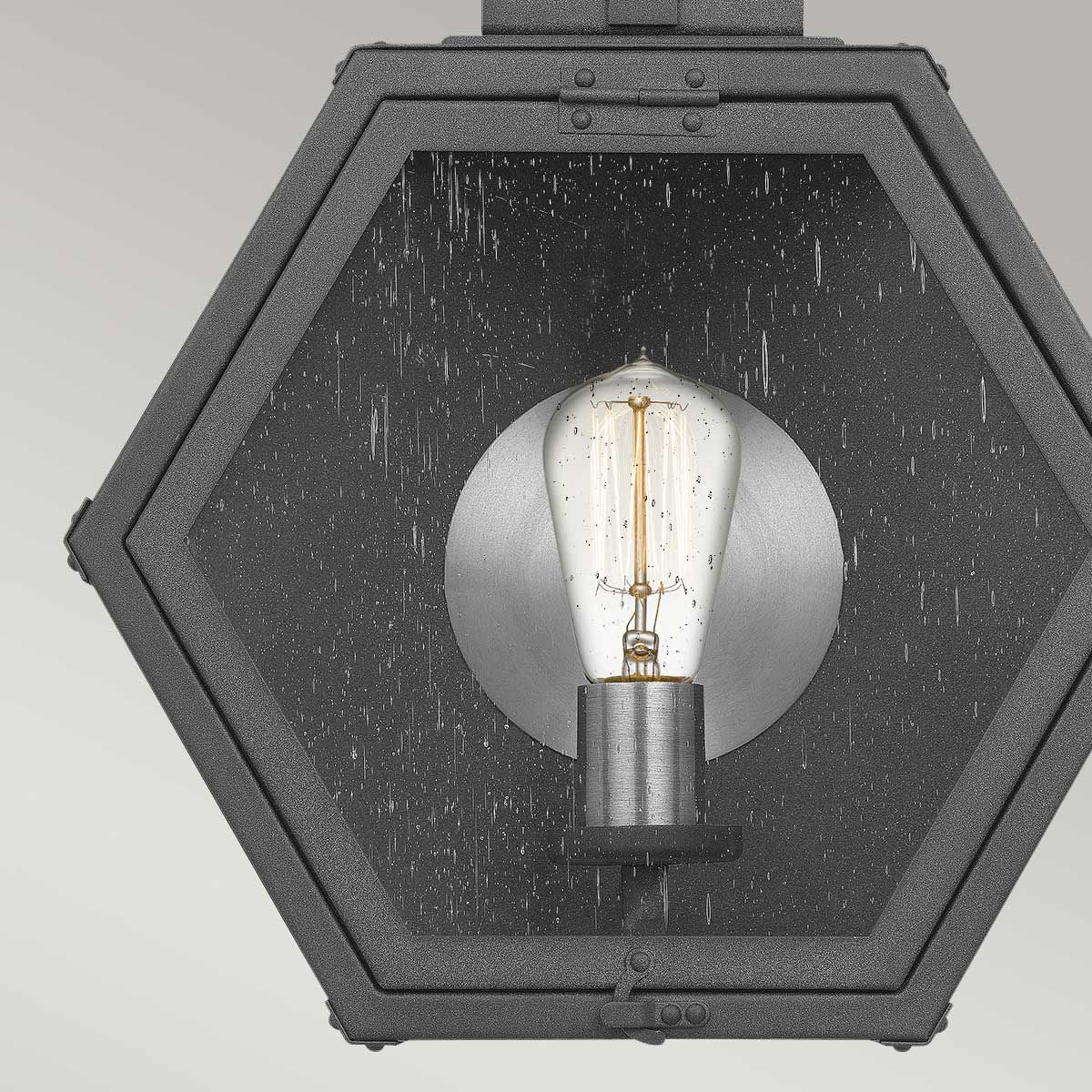Heath 1 Light Small/Medium Outdoor Wall Lantern - Burnished Bronze/Black E27 IP44 - Image 19