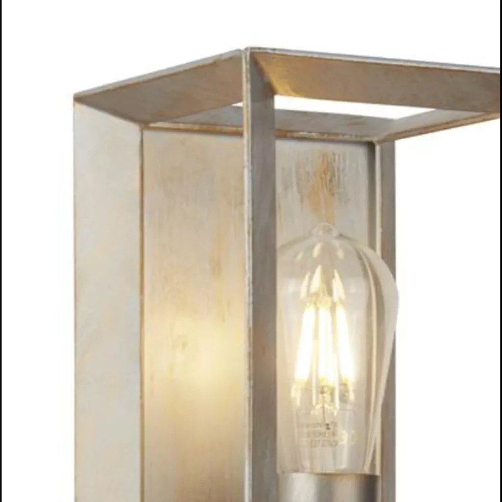 Heaton Wall Light - Brushed Gold/Silver Metal - Image 4