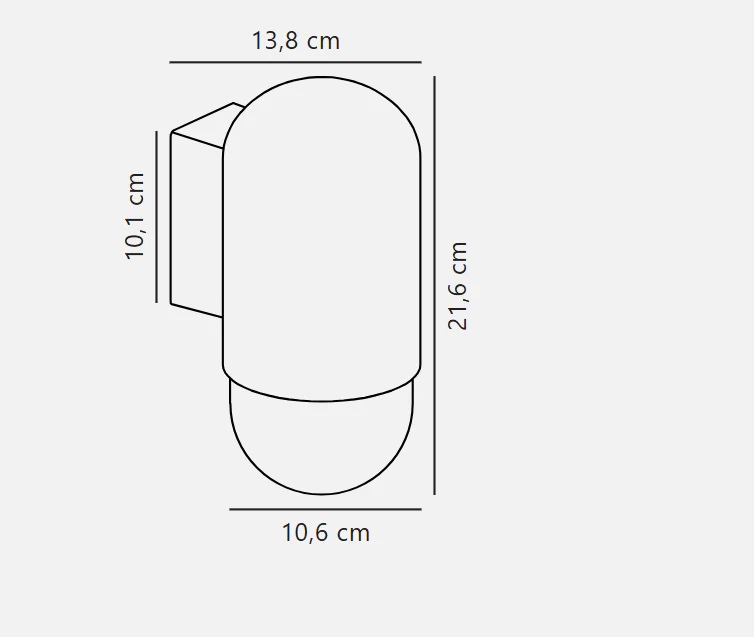 Heka Wall Light- Black/ Sand Finish - Image 9
