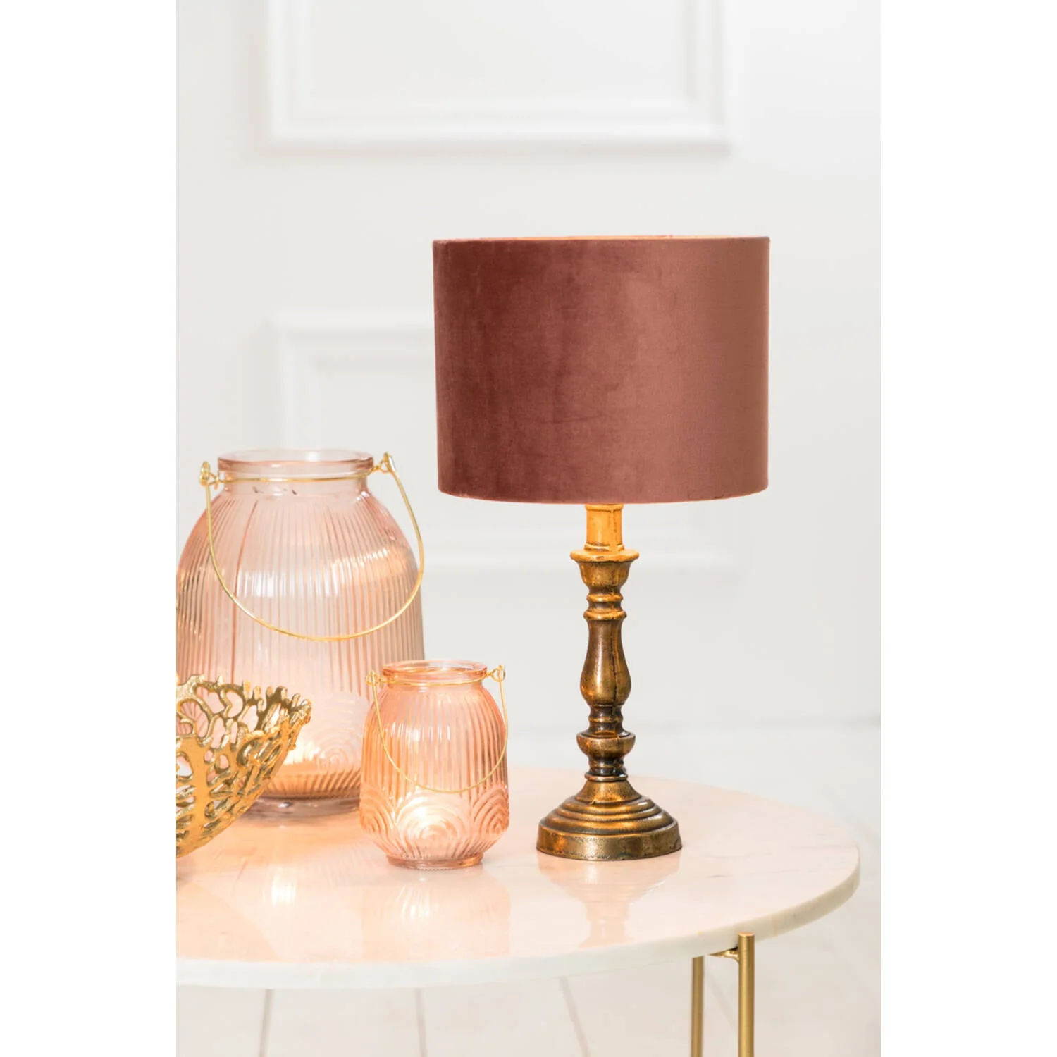 Helga Table Lamp Base Only- Raw Antique Bronze - Image 3
