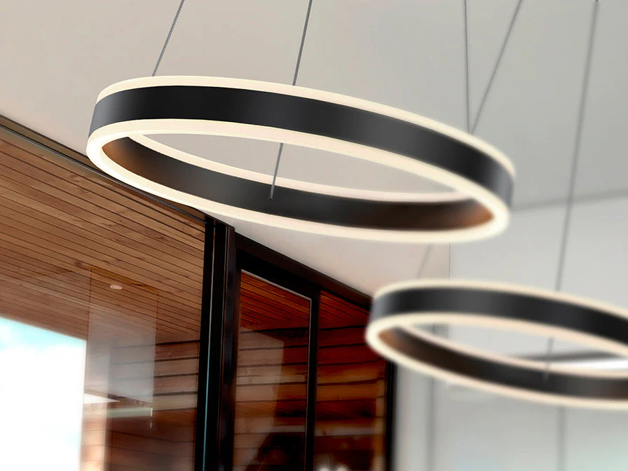 Helia LED Ceiling Pendant - Gold/Silver/Matt Black - Image 15