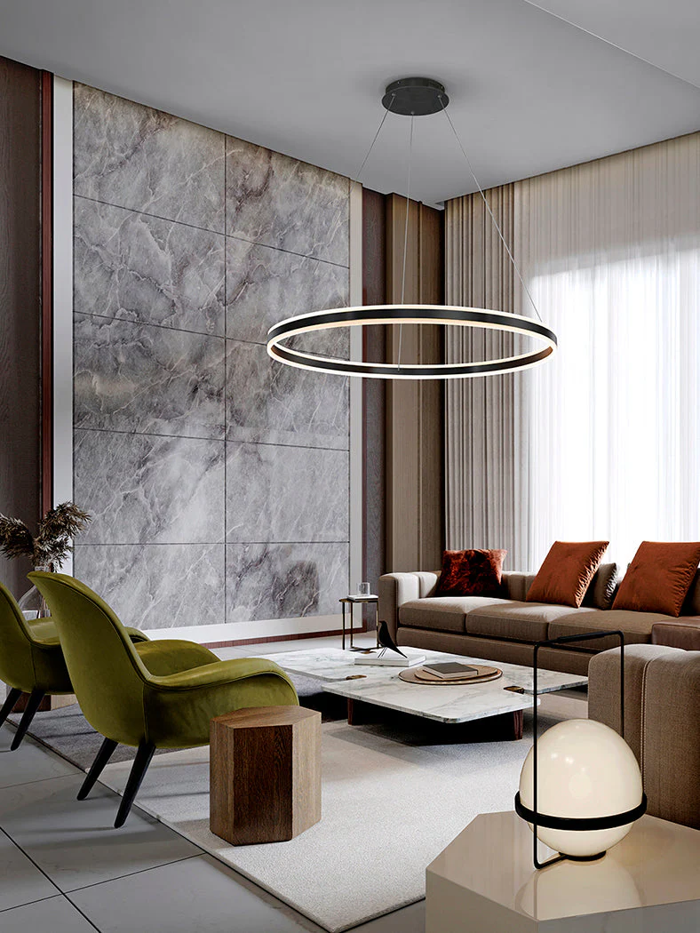 Helia LED Ceiling Pendant - Gold/Silver/Matt Black - Image 20