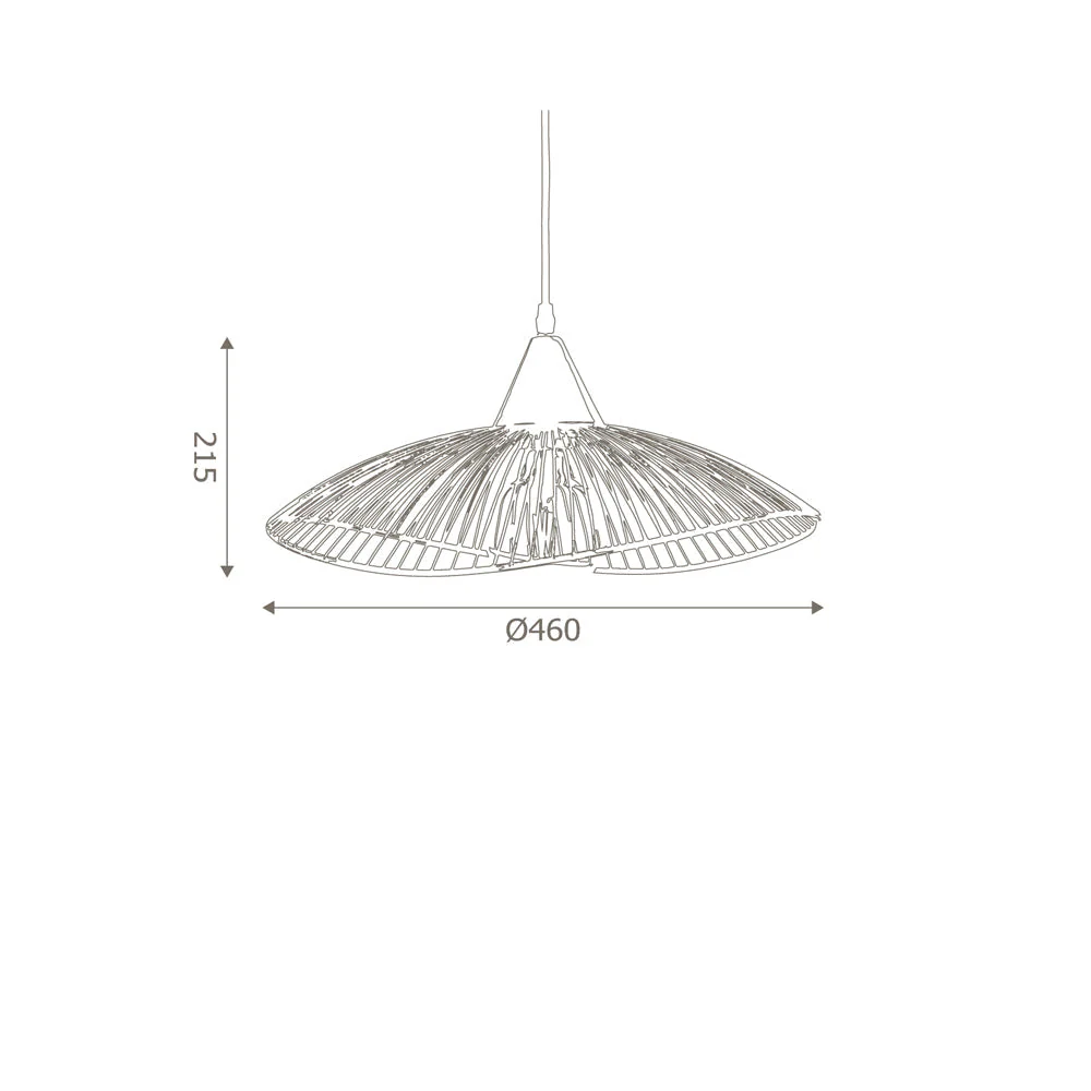 Helios 1Lt Single Pendant  - Black/Copper/Gold - Small/Medium - Image 3