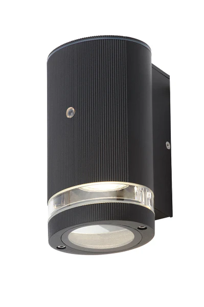 Helix 1Lt / 2Lt Light Up & Down Ribbed w/Photocell GU10 Black - Image 6