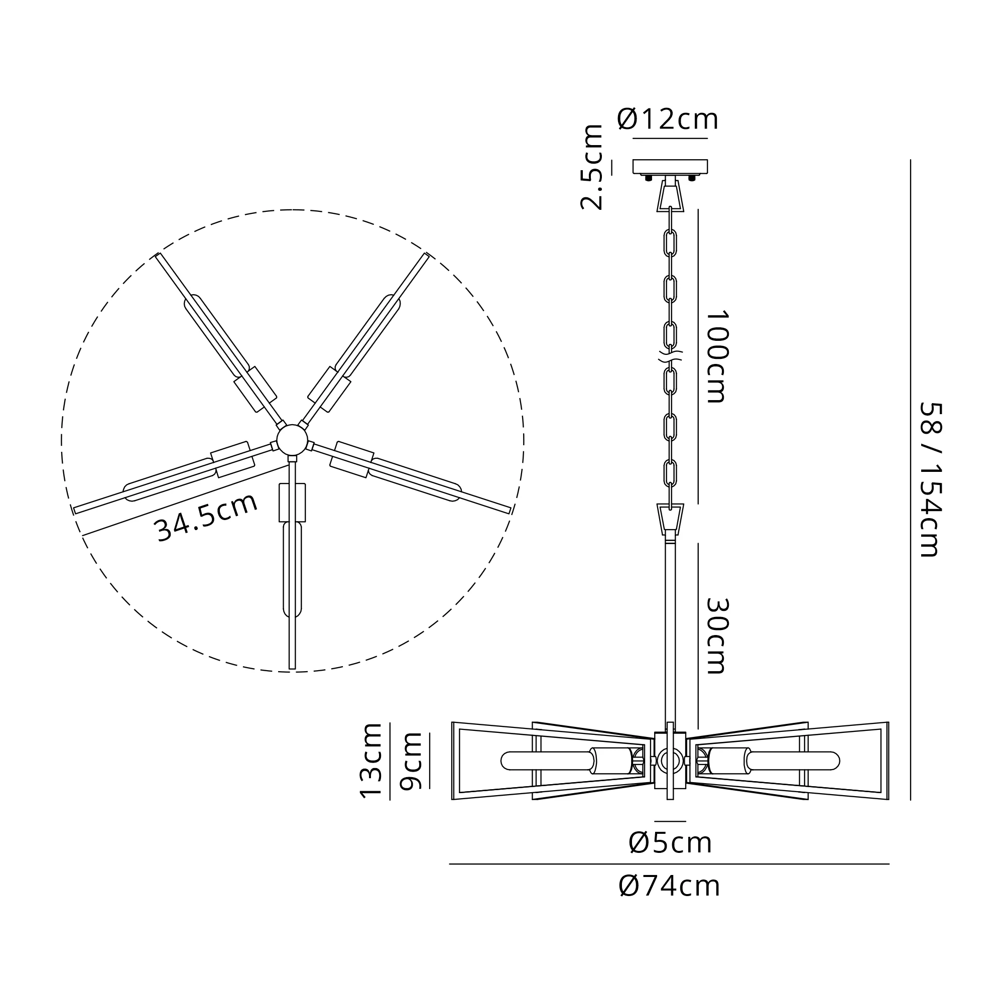 Helsin 3/5lt Pendant - Various Finishes - Image 14