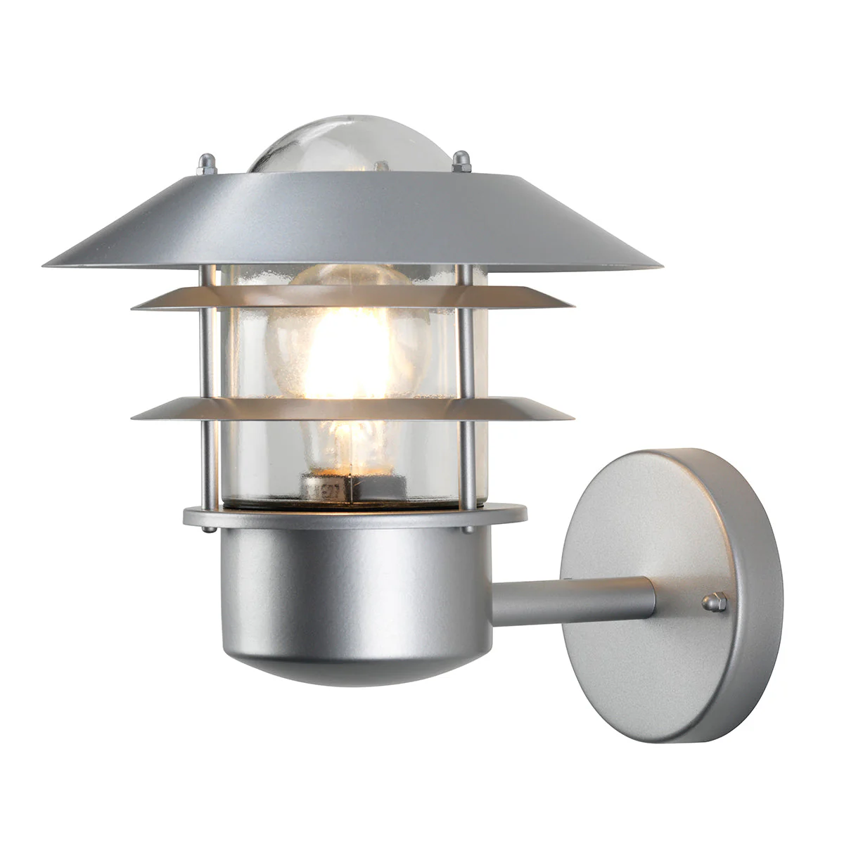 Helsingor PIR Wall Lantern - Black/Silver Finish - Image 10
