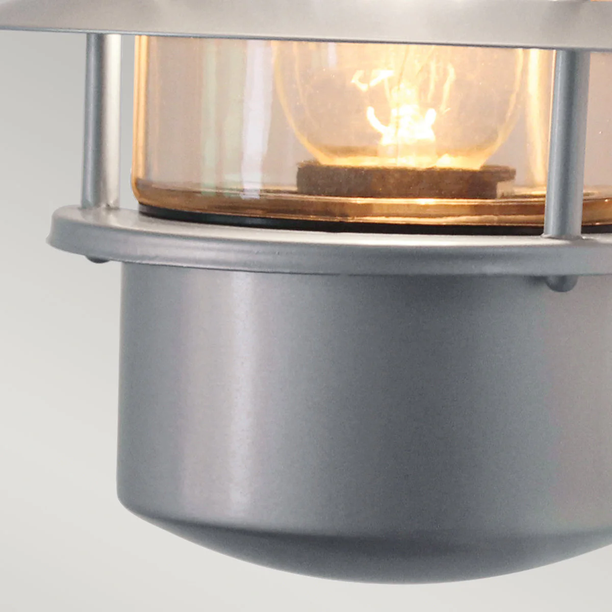 Helsingor PIR Wall Lantern - Black/Silver Finish - Image 13