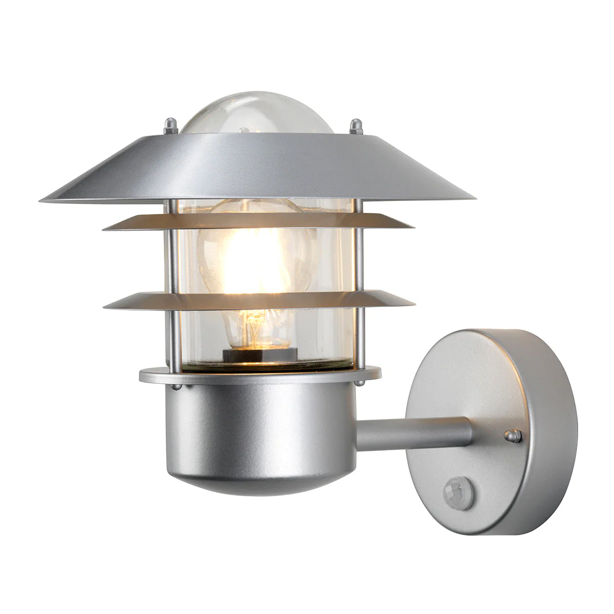 Helsingor PIR Wall Lantern - Black/Silver Finish - Image 14