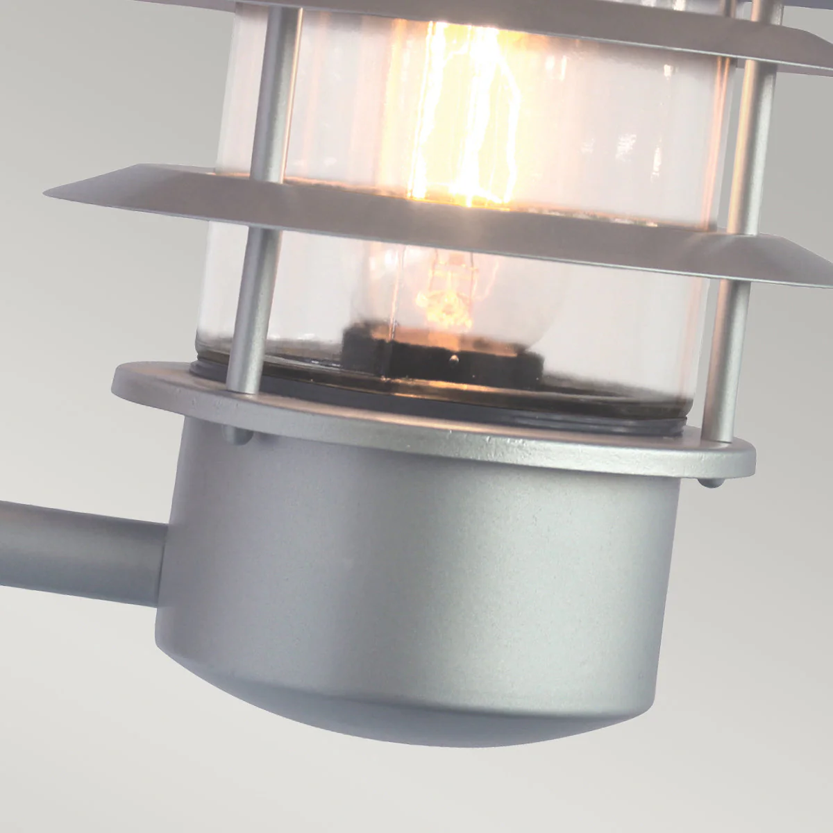 Helsingor PIR Wall Lantern - Black/Silver Finish - Image 16