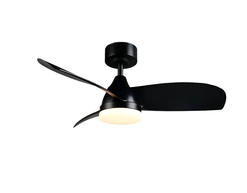 Helsinki LED Ceiling Fan w/ Remote Control - White/Black - Image 2