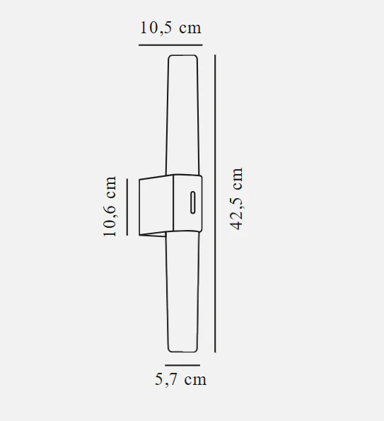 Helva Double Basic Wall light- Various Colours - Image 12