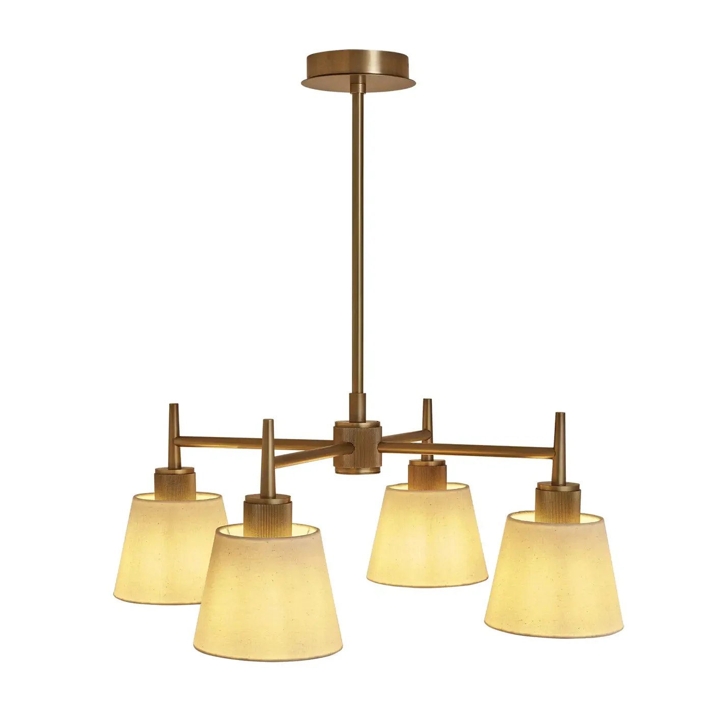 Henley 4 Arm Pendant Light - Brass/Bronze - Image 3