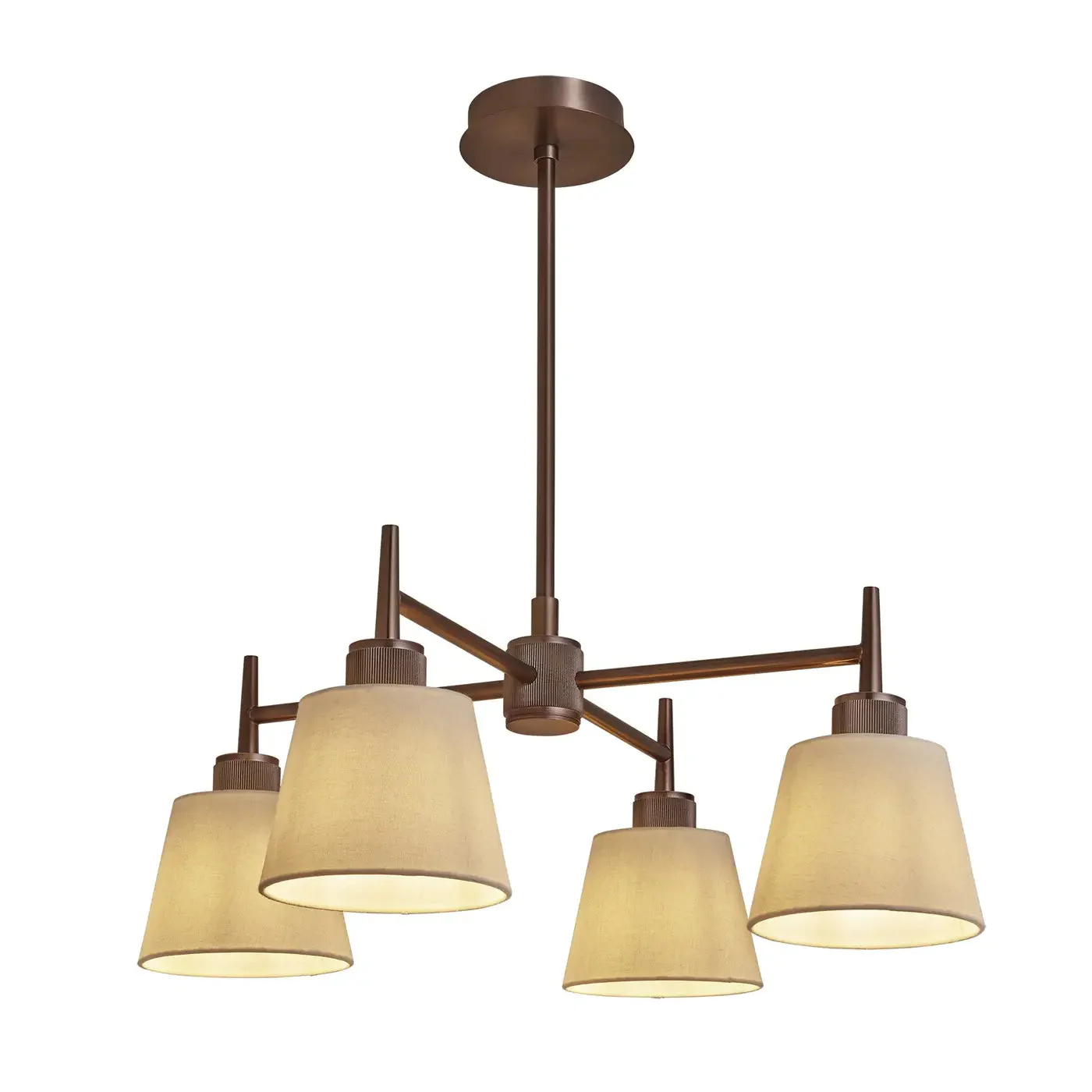 Henley 4 Arm Pendant Light - Brass/Bronze - Image 7