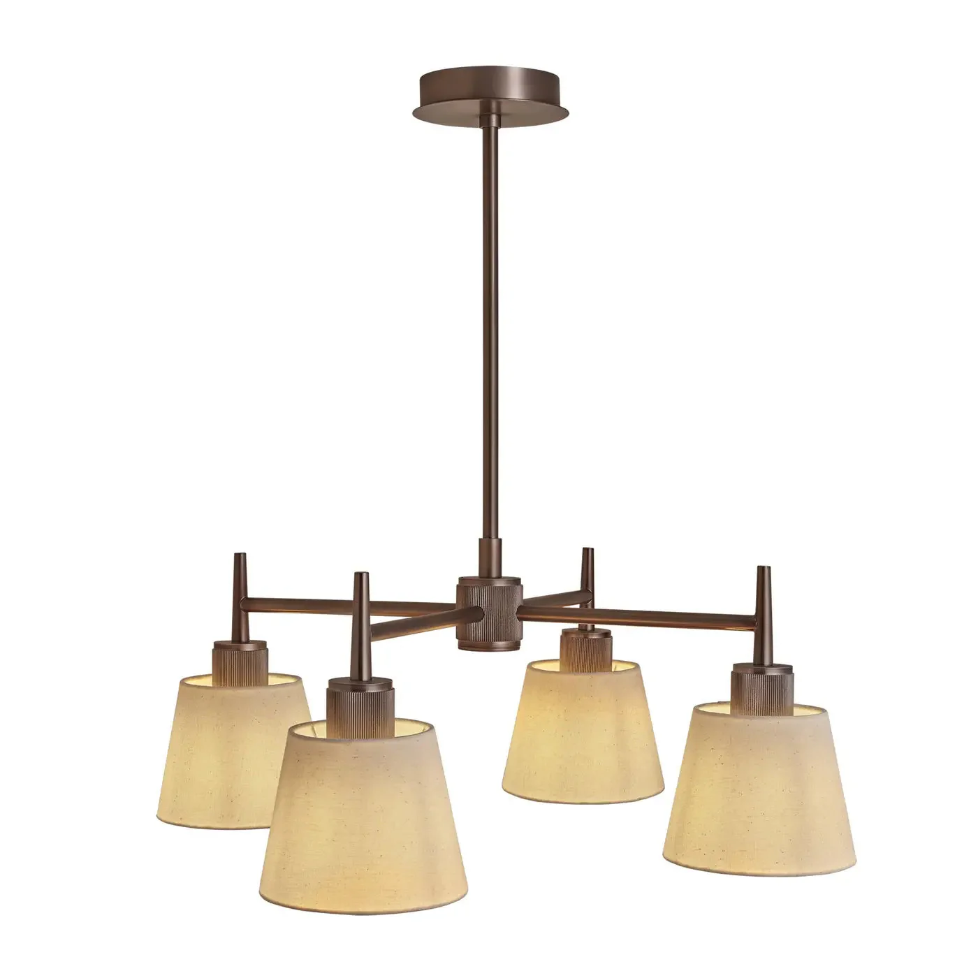Henley 4 Arm Pendant Light - Brass/Bronze - Image 9