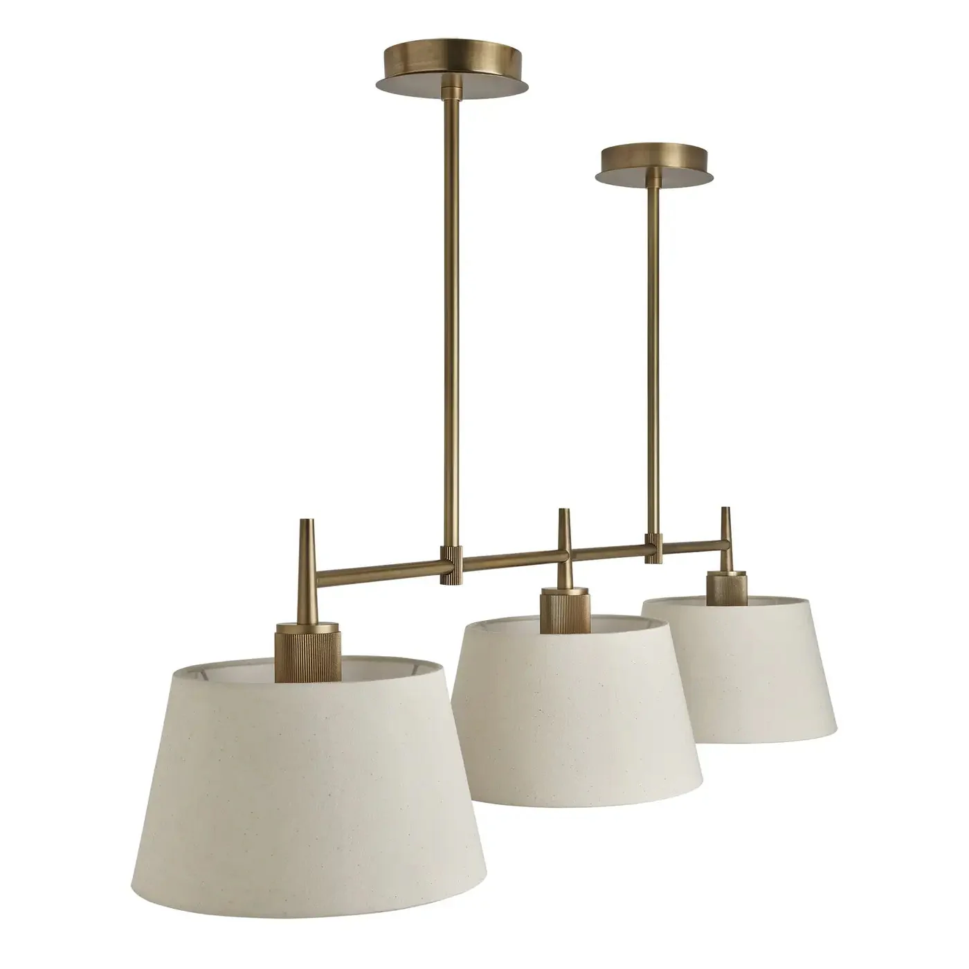 Henley Triple Bar Pendant Light - Bronze/ Brass Base - Image 4