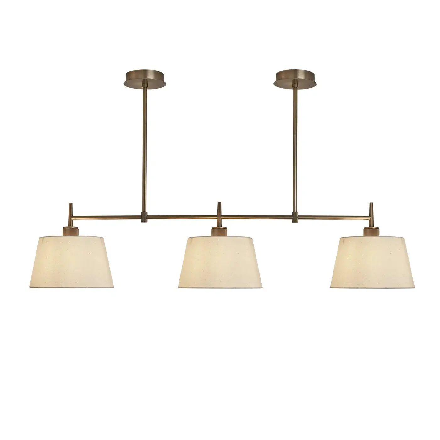 Henley Triple Bar Pendant Light - Bronze/ Brass Base - Image 5