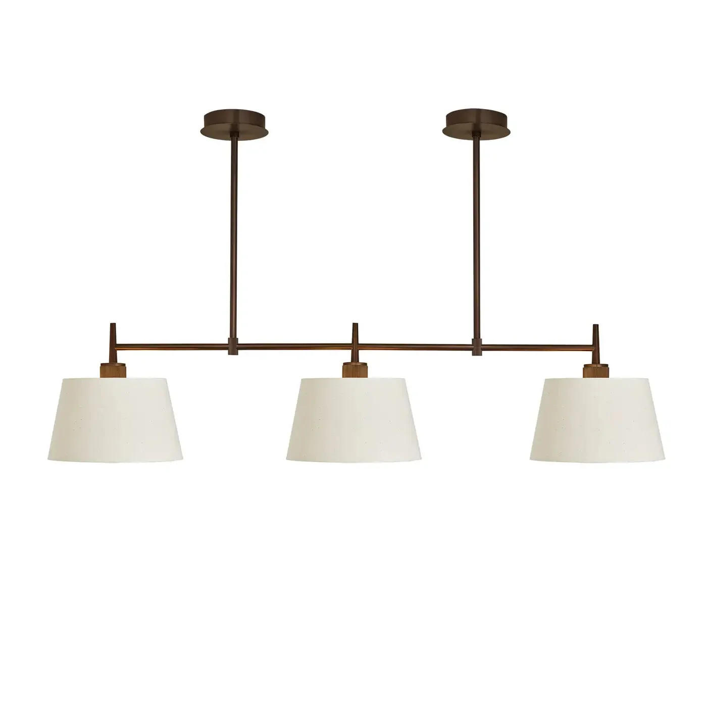 Henley Triple Bar Pendant Light - Bronze/ Brass Base - Image 7