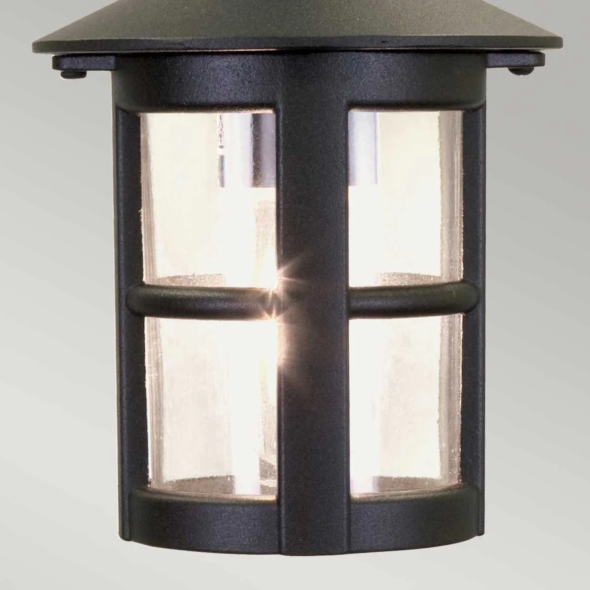 Hereford 1 Light Chain Lantern - Black IP43 E27 - Image 3