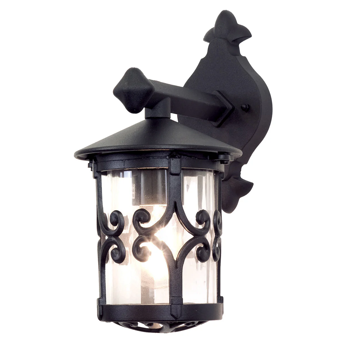 Hereford Medium/Large Up/Down Wall Lantern - Black Finish - Image 5