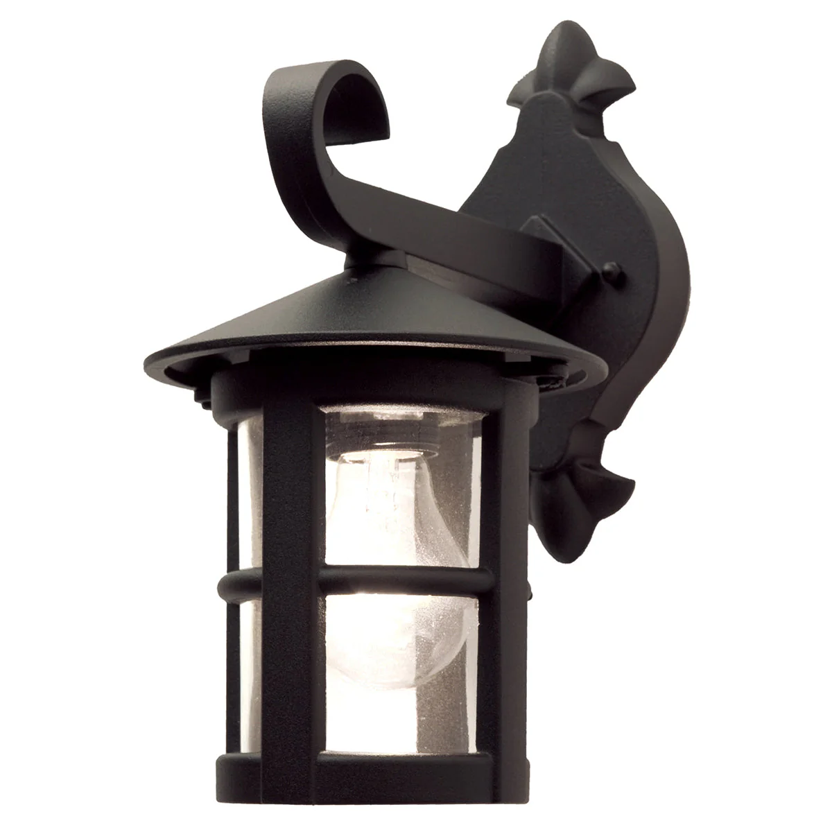 Hereford Medium/Large Up/Down Wall Lantern - Black Finish - Image 6