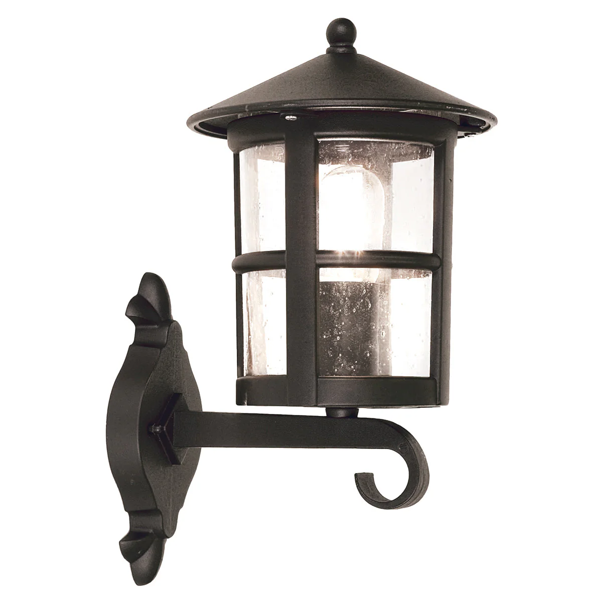 Hereford Medium/Large Up/Down Wall Lantern - Black Finish - Image 8