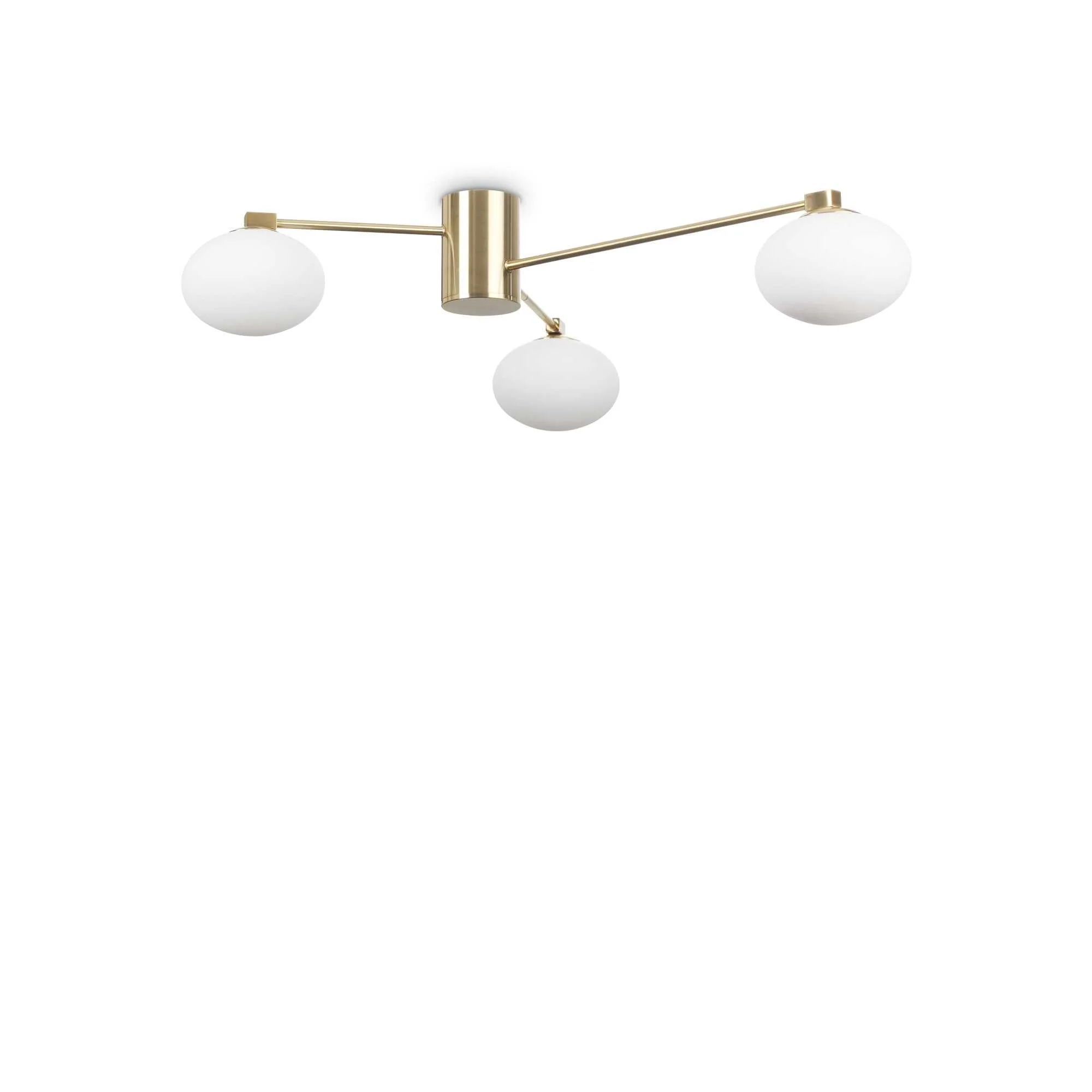 Hermes Semi-Flush Ceiling Light - Brass Finish - Image 2