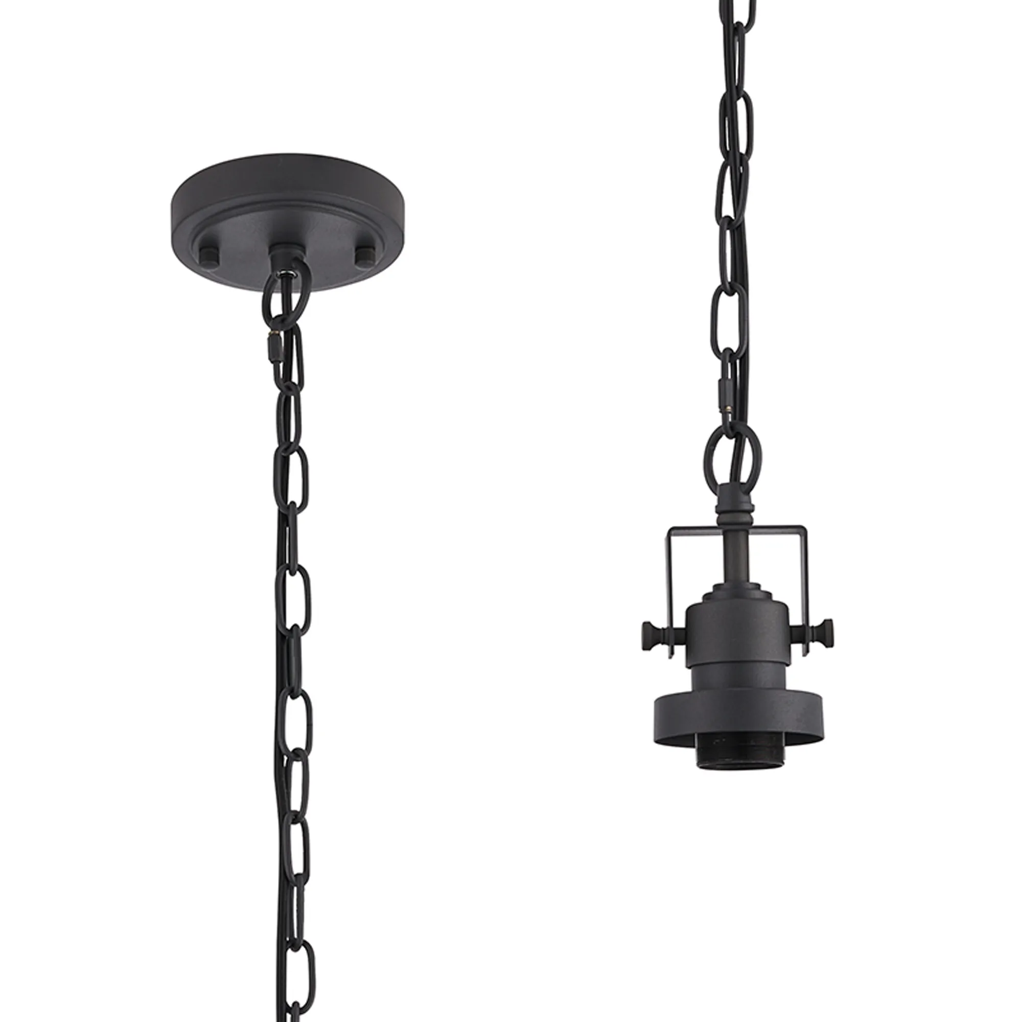 Herning 12cm Single Pendant ( Frame Only) Adjustable Suspension Kit- Various Colours - Image 3