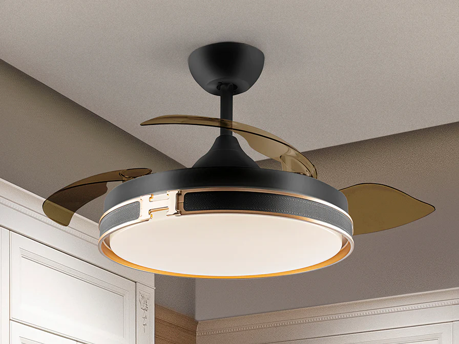 Heron Ceiling fans Ø 100 to 120 cm - Black Finish - Image 6