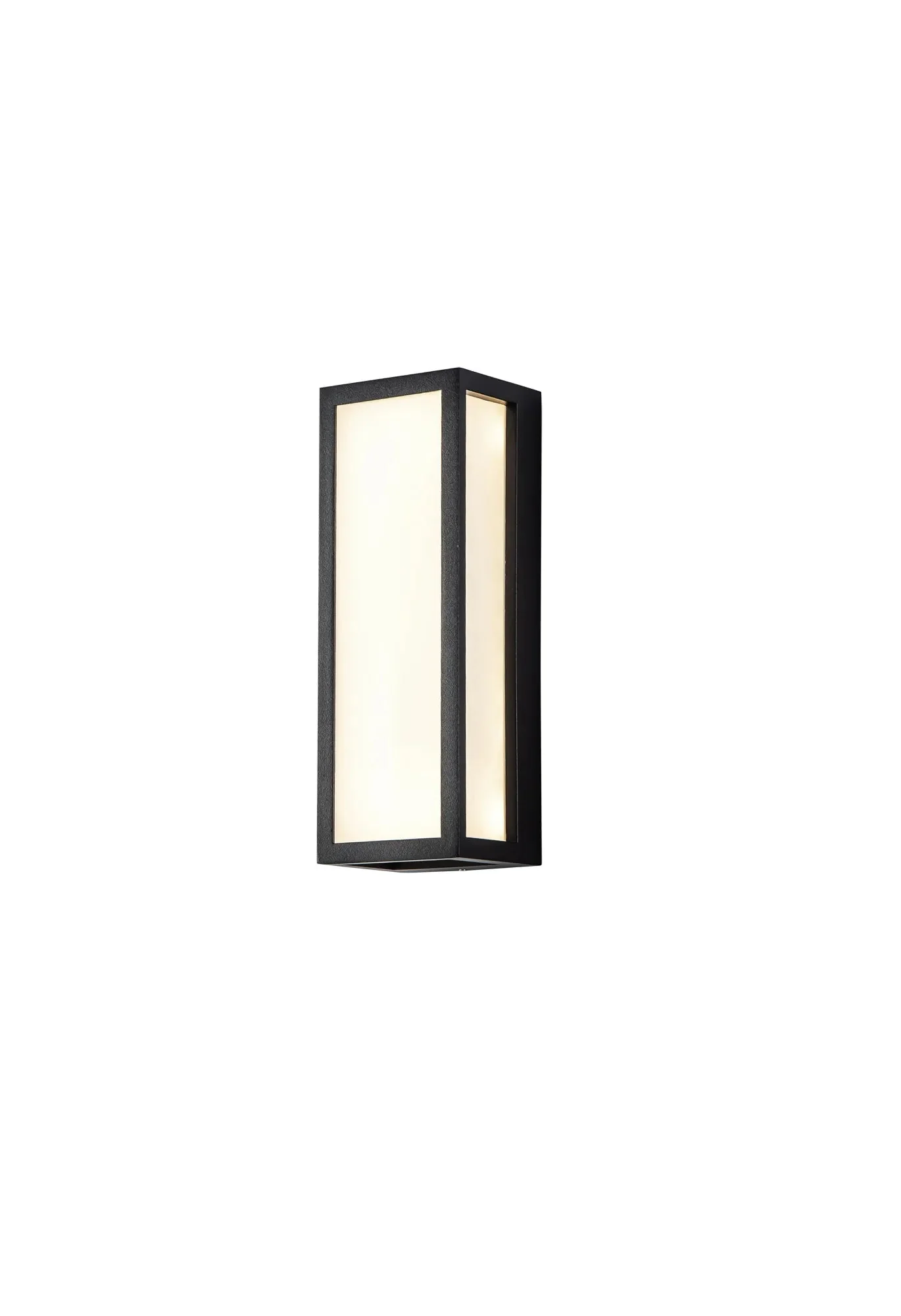Heuston Flush 1/2 Lt Wall Lamp IP65 - Clear/Frosted - Image 5