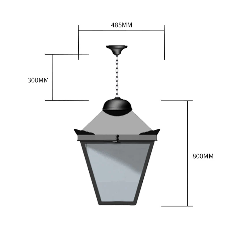 Heywood Victorian Traditional Outdoor Lantern - Cast Iron - Image 5