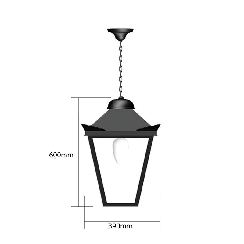 Heywood Victorian Traditional Outdoor Lantern - Cast Iron - Image 8
