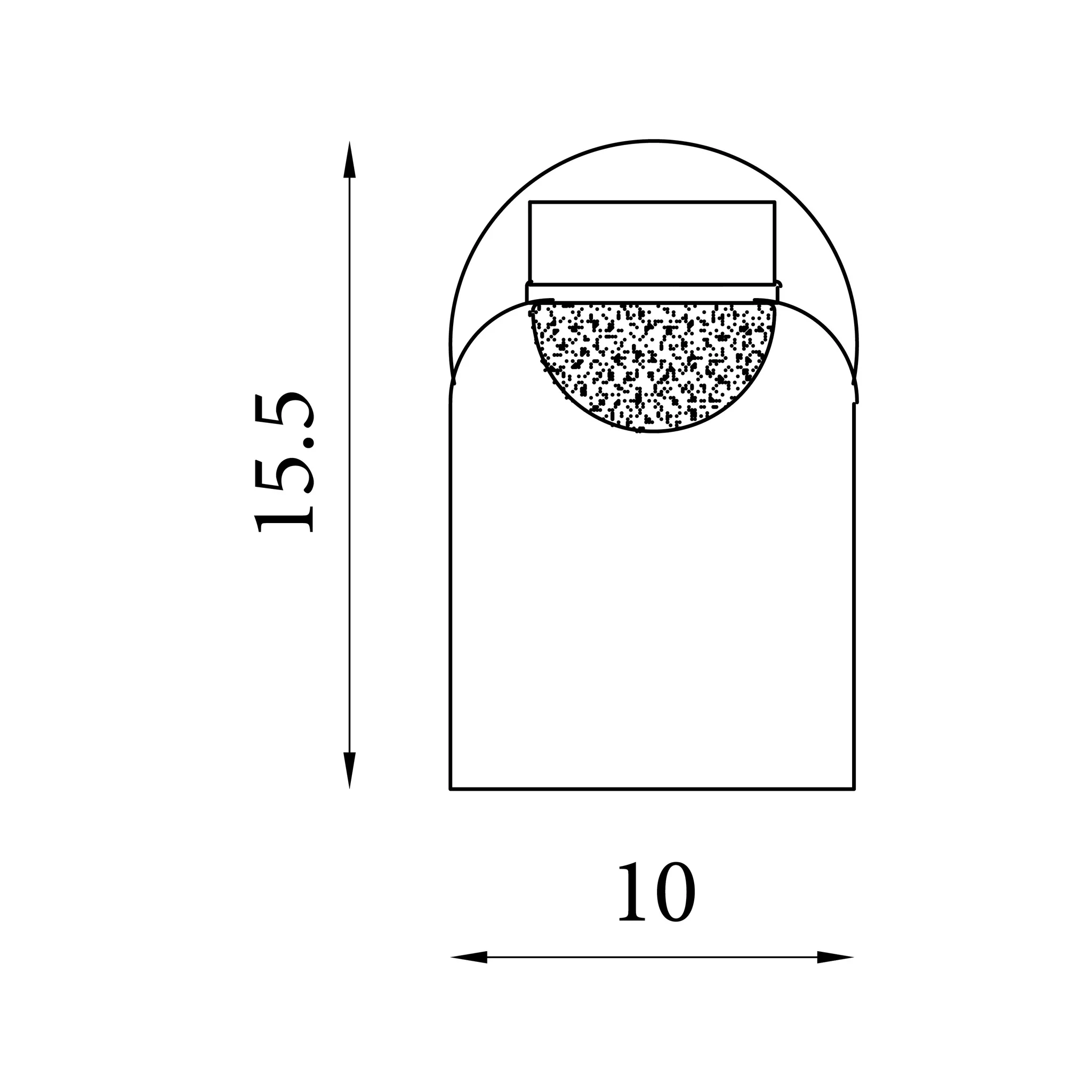 Highball LED Wall Light- Satin Brass & Clear Glass - Image 5